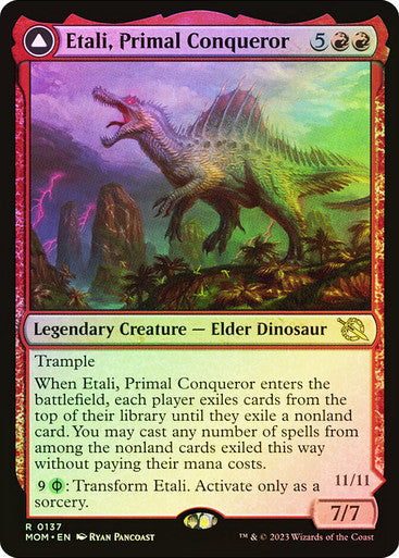 IMPORTABLE DUBAI-Etali, Primal Conqueror // Etali, Primal Sickness March of the Machine Magic: The Gathering English Foil