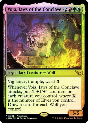 IMPORTABLE DUBAI-Voja, Jaws of the Conclave (Prerelease) Promo: General Magic: The Gathering English Foil