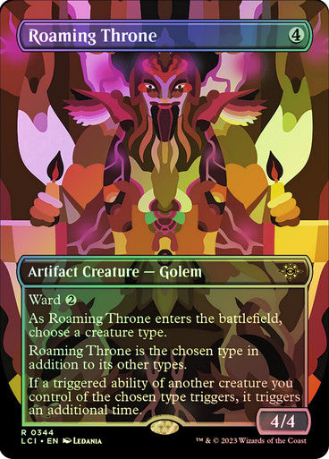 IMPORTABLE DUBAI-Roaming Throne (Borderless) The Lost Caverns of Ixalan - Variants Magic: The Gathering English Foil