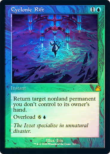 IMPORTABLE DUBAI-Cyclonic Rift (Retro Frame) Ravnica Remastered - Retro Frame Magic: The Gathering English Foil
