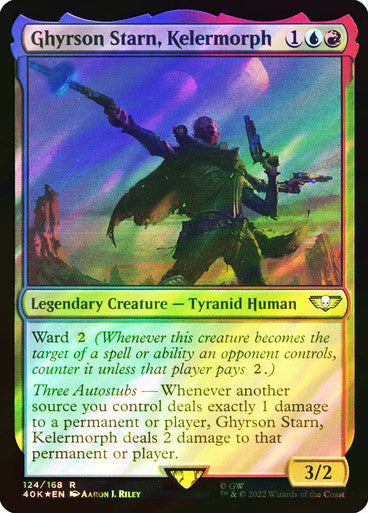IMPORTABLE DUBAI-Ghyrson Starn, Kelermorph (Surge Foil) Warhammer 40,000 Commander - Surge Foil Magic: The Gathering English Foil