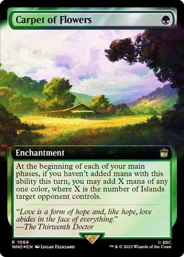 IMPORTABLE DUBAI-Carpet of Flowers (Extended Art) (Surge Foil) Doctor Who Commander - Alternate Foil Variants Magic: The Gathering English Foil