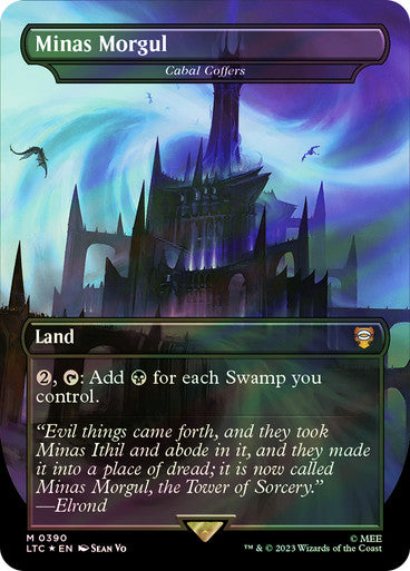 IMPORTABLE DUBAI-Cabal Coffers (Minas Morgul) (Borderless) (Surge Foil) The Lord of the Rings Commander - Alternate Foil Magic: The Gathering English Foil