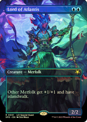 IMPORTABLE DUBAI-Lord of Atlantis (Borderless) Special Guests Magic: The Gathering English Foil
