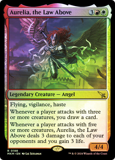 IMPORTABLE DUBAI-Aurelia, the Law Above Murders at Karlov Manor Magic: The Gathering English Foil