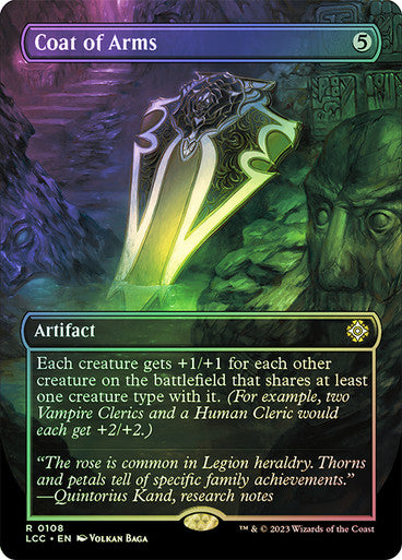 IMPORTABLE DUBAI-Coat of Arms (Borderless) The Lost Caverns of Ixalan Commander - Variants Magic: The Gathering English Foil