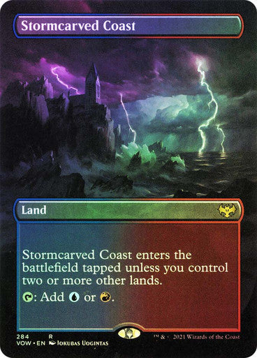 IMPORTABLE DUBAI-Stormcarved Coast (Borderless) Innistrad: Crimson Vow - Variants Magic: The Gathering English Foil