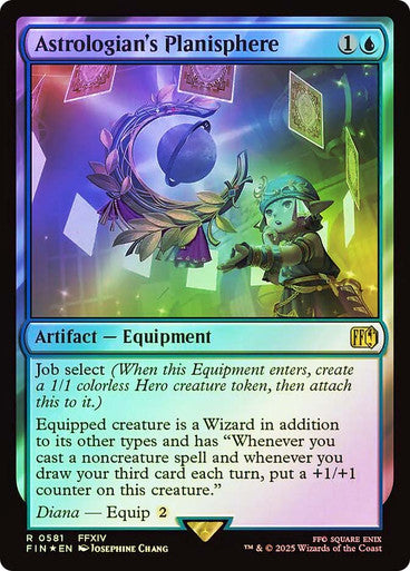 PROXY DUBAI-Astrologian's Planisphere (Surge Foil) FINAL FANTASY - Alternate Foil Magic: The Gathering English Foil