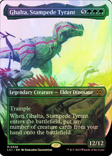 IMPORTABLE DUBAI-Ghalta, Stampede Tyrant (Borderless) The Lost Caverns of Ixalan - Variants Magic: The Gathering English Foil