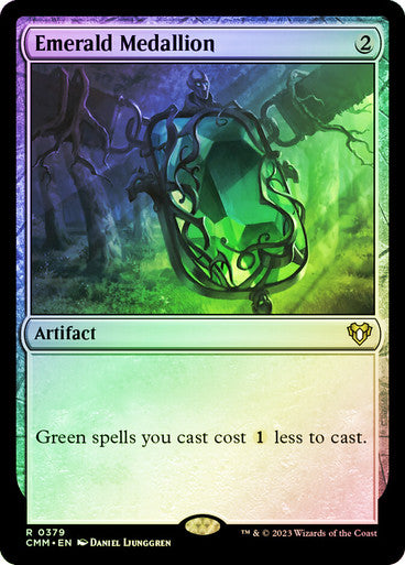 IMPORTABLE DUBAI-Emerald Medallion Commander Masters Magic: The Gathering English Foil