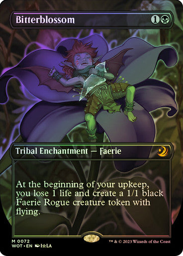 IMPORTABLE DUBAI-Bitterblossom (#072) (Borderless) Enchanting Tales - Variants Magic: The Gathering English Foil