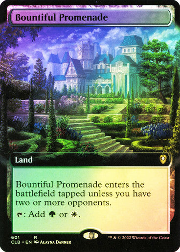 IMPORTABLE DUBAI-Bountiful Promenade (Extended Art) Commander Legends: Battle for Baldur's Gate - Variants Magic: The Gathering English Foil