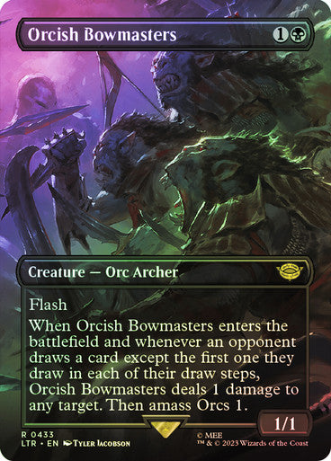 IMPORTABLE DUBAI-Orcish Bowmasters (Borderless) The Lord of the Rings - Variants Magic: The Gathering English Foil