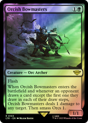 IMPORTABLE DUBAI-Orcish Bowmasters The Lord of the Rings Magic: The Gathering English Foil