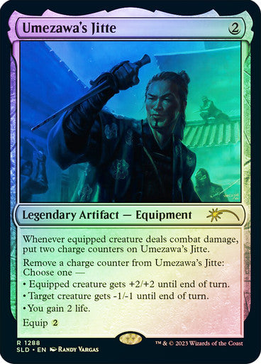 IMPORTABLE DUBAI-Umezawa's Jitte (Secret Lair) (#1288) Secret Lair Magic: The Gathering English Foil