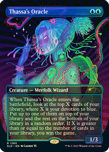 IMPORTABLE DUBAI-Thassa's Oracle (Secret Lair) (Borderless) Secret Lair Magic: The Gathering English Foil