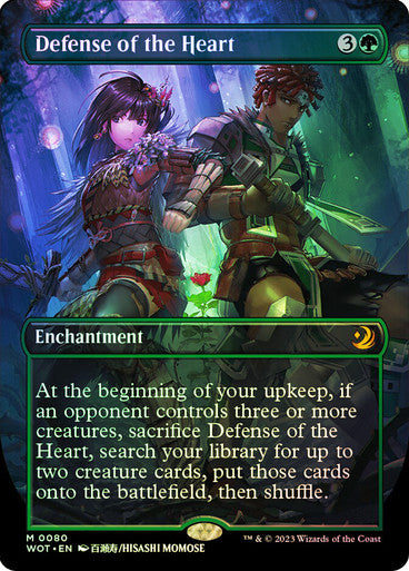 IMPORTABLE DUBAI-Defense of the Heart (#080) (Borderless) Enchanting Tales - Variants Foil English Magic: The Gathering