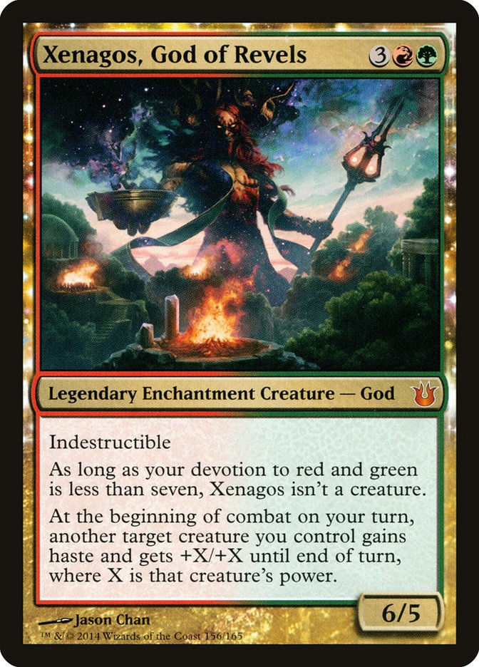 IMPORTABLE DUBAI-Xenagos, God of Revels Born of the Gods (BNG) #156 · Mythic Rare · English · Nonfoil/Foil