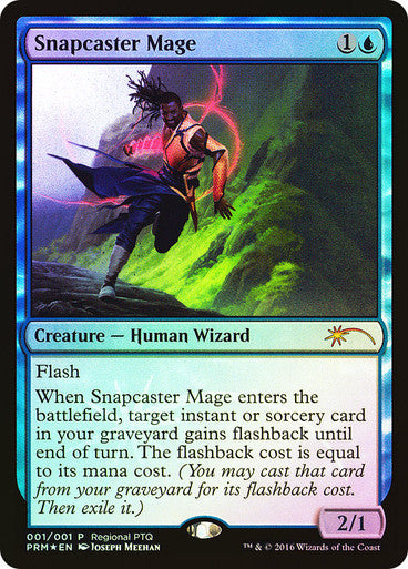 IMPORTABLE DUBAI-Snapcaster Mage (Regional PTQ) Promo: General Foil English Magic: The Gathering