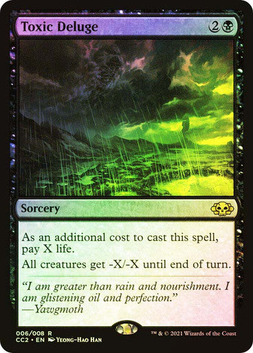 IMPORTABLE DUBAI-Toxic Deluge Commander Collection: Black Foil English Magic: The Gathering