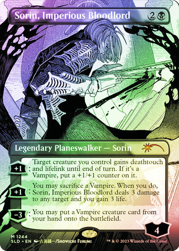 IMPORTABLE DUBAI-Sorin, Imperious Bloodlord (Secret Lair) (Borderless) Secret Lair Foil English Magic: The Gathering