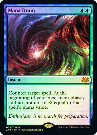 IMPORTABLE DUBAI-Mana Drain Double Masters 2022 Foil English Magic: The Gathering