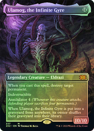 IMPORTABLE DUBAI-Ulamog, the Infinite Gyre (Borderless) Double Masters 2022 - Variants Foil English Magic: The Gathering