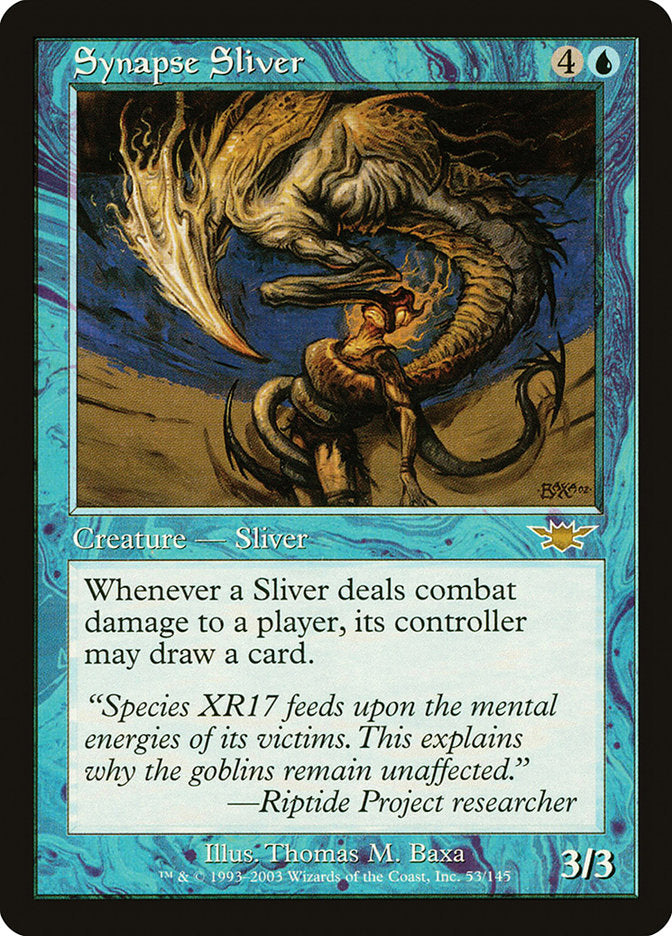 IMPORTABLE DUBAI-Synapse Sliver Legions (LGN) #53 · Rare · English · Nonfoil/Foil