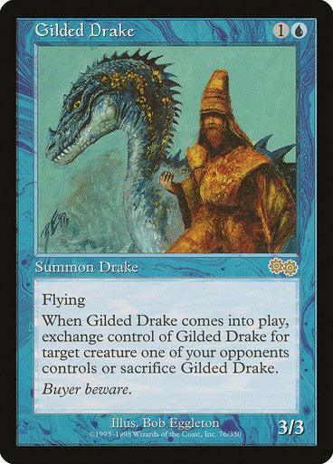 IMPORTABLE DUBAI-Gilded Drake Urza's Saga FOIL English Magic: The Gathering