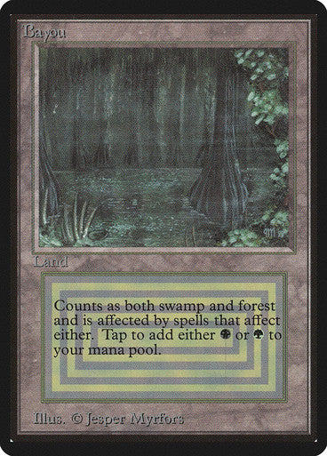 IMPORTABLE DUBAI-Bayou Beta FOIL English Magic: The Gathering