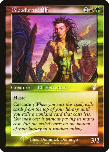 IMPORTABLE DUBAI-Bloodbraid Elf Time Spiral Remastered Foil Retro English Magic: The Gathering