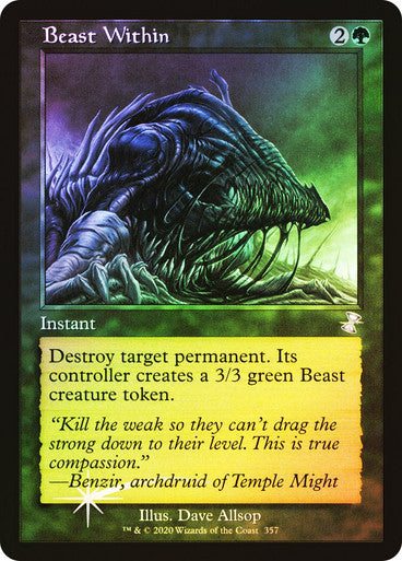 IMPORTABLE DUBAI-Beast Within Time Spiral Remastered Foil Retro English Magic: The Gathering