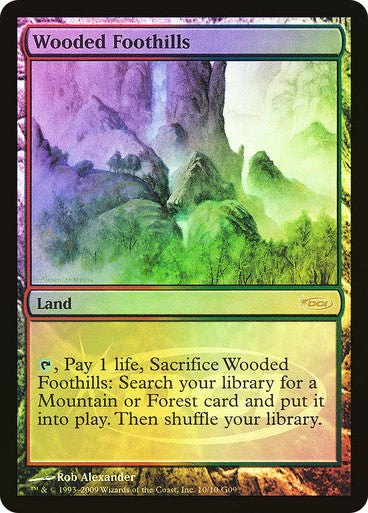 IMPORTABLE DUBAI-Wooded Foothills (Judge) Promo Foil English Magic: The Gathering