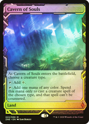 IMPORTABLE DUBAI-Cavern of Souls Zendikar Rising Expeditions Foil English Magic: The Gathering
