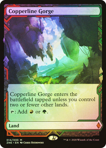 IMPORTABLE DUBAI-Copperline Gorge Zendikar Rising Expeditions Foil English Magic: The Gathering