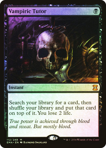 IMPORTABLE DUBAI-Vampiric Tutor Eternal Masters Foil Default English Magic: The Gathering