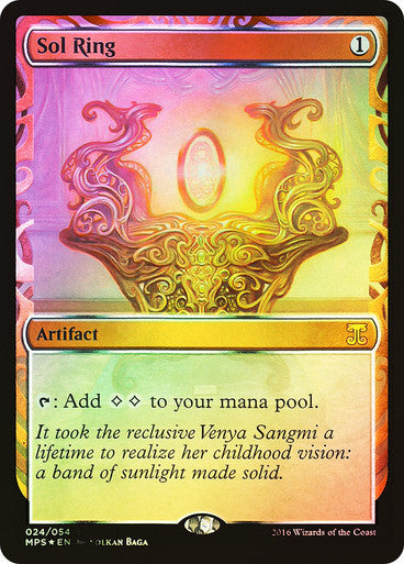 IMPORTABLE DUBAI-Sol Ring Masterpiece Series: Kaladesh Inventions Foil Default English Magic: The Gathering
