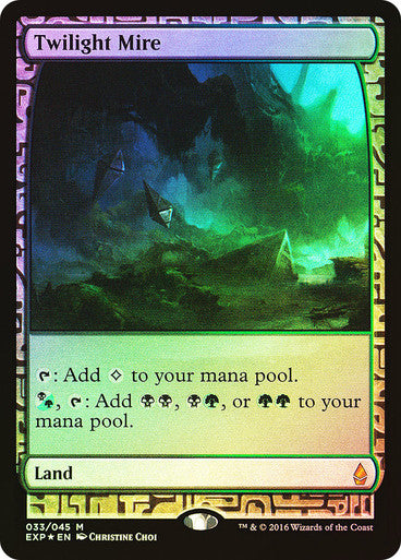 IMPORTABLE DUBAI-Twilight Mire Zendikar Expeditions Foil Full Art English Magic: The Gathering