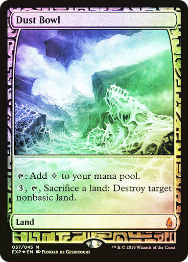 IMPORTABLE DUBAI-Dust Bowl Zendikar Expeditions Foil Full Art English Magic: The Gathering