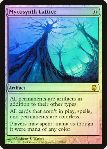 IMPORTABLE DUBAI-Mycosynth Lattice Darksteel Foil Default English Magic: The Gathering