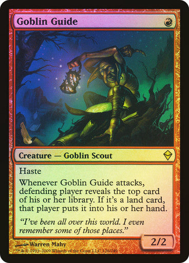 IMPORTABLE DUBAI-Goblin Guide Zendikar Foil Default English Magic: The Gathering