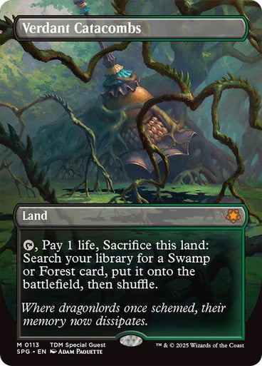 IMPORTABLE DUBAI-Verdant Catacombs Special Guests Non-foil Borderless English Magic: The Gathering