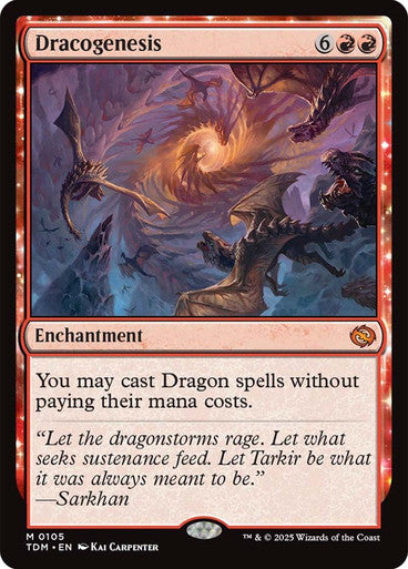 IMPORTABLE DUBAI-Dracogenesis Tarkir: Dragonstorm Non-foil Default English Magic: The Gathering