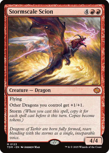 IMPORTABLE DUBAI-Stormscale Scion Tarkir: Dragonstorm Non-foil Default English Magic: The Gathering