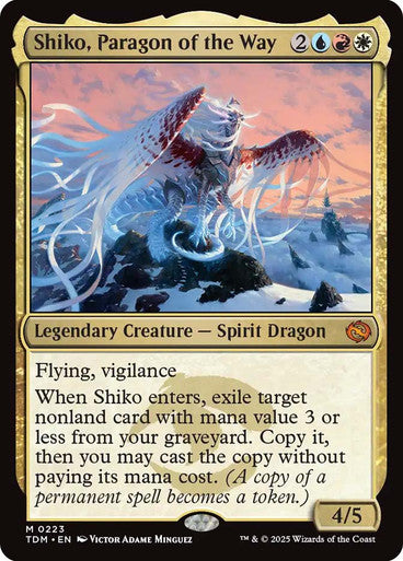 IMPORTABLE DUBAI-Shiko, Paragon of the Way Tarkir: Dragonstorm Non-foil Default English Magic: The Gathering