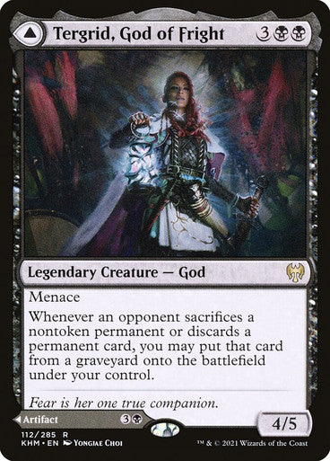 IMPORTABLE DUBAI-Tergrid, God of Fright // Tergrid's Lantern Kaldheim Non-foil Default English Magic: The Gathering