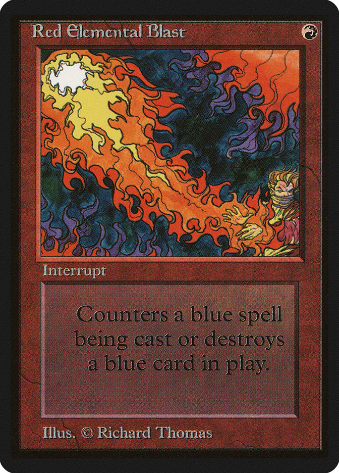 IMPORTABLE DUBAI-Red Elemental Blast Limited Edition Beta (LEB) #170 · Common · English · Nonfoil