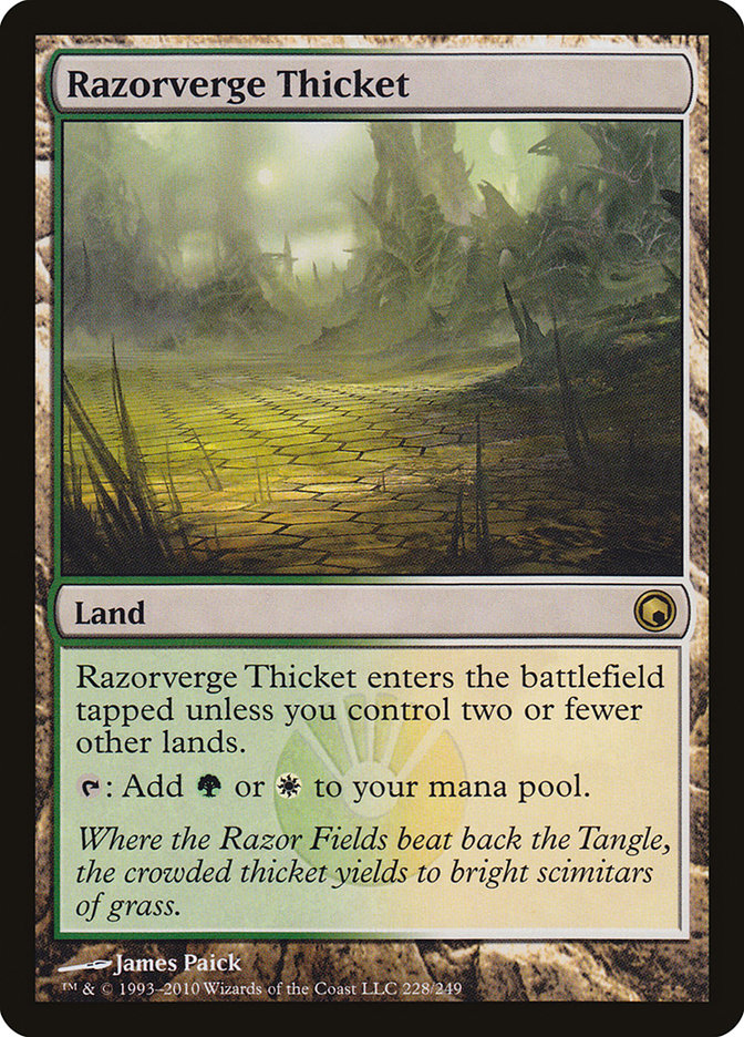IMPOTABLE DUBAI-Razorverge Thicket Scars of Mirrodin (SOM) #228 · Rare · English · Nonfoil/Foil