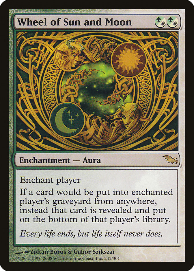 IMPORTABLE DUBAI-Wheel of Sun and Moon Shadowmoor (SHM) #243 · Rare · English · Nonfoil/Foil