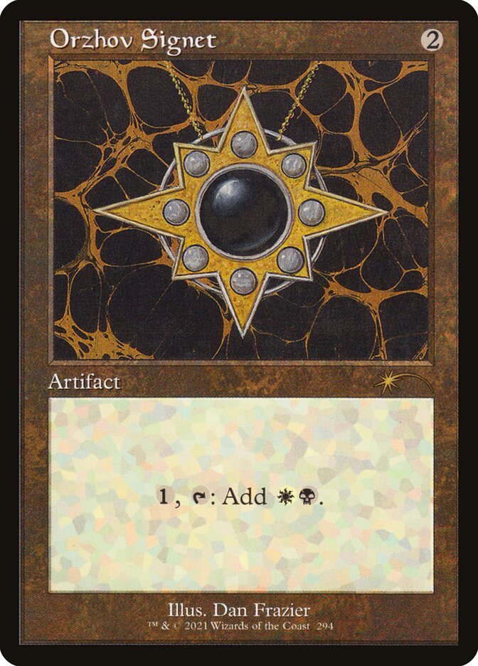 IMPORTABLE DUBAI-Orzhov Signet Secret Lair Drop (SLD) #294 · Rare · English · Nonfoil/Etched